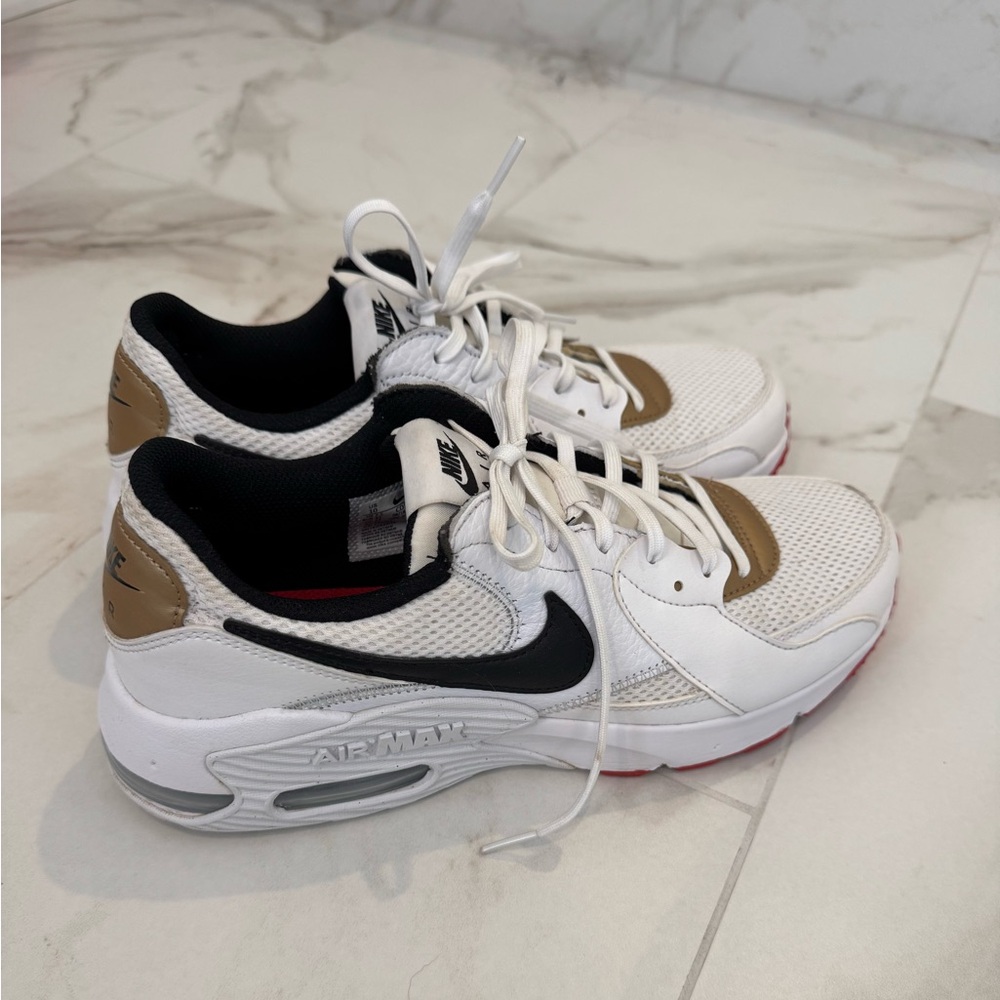 Nike Air Max Women’s White Black Gold Sneakers